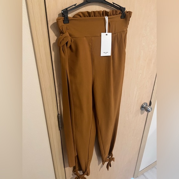 GRACE KARIN Women's Pants So High Waist Self Tie Belted Pencil Trouser. Size S. - Picture 4 of 5